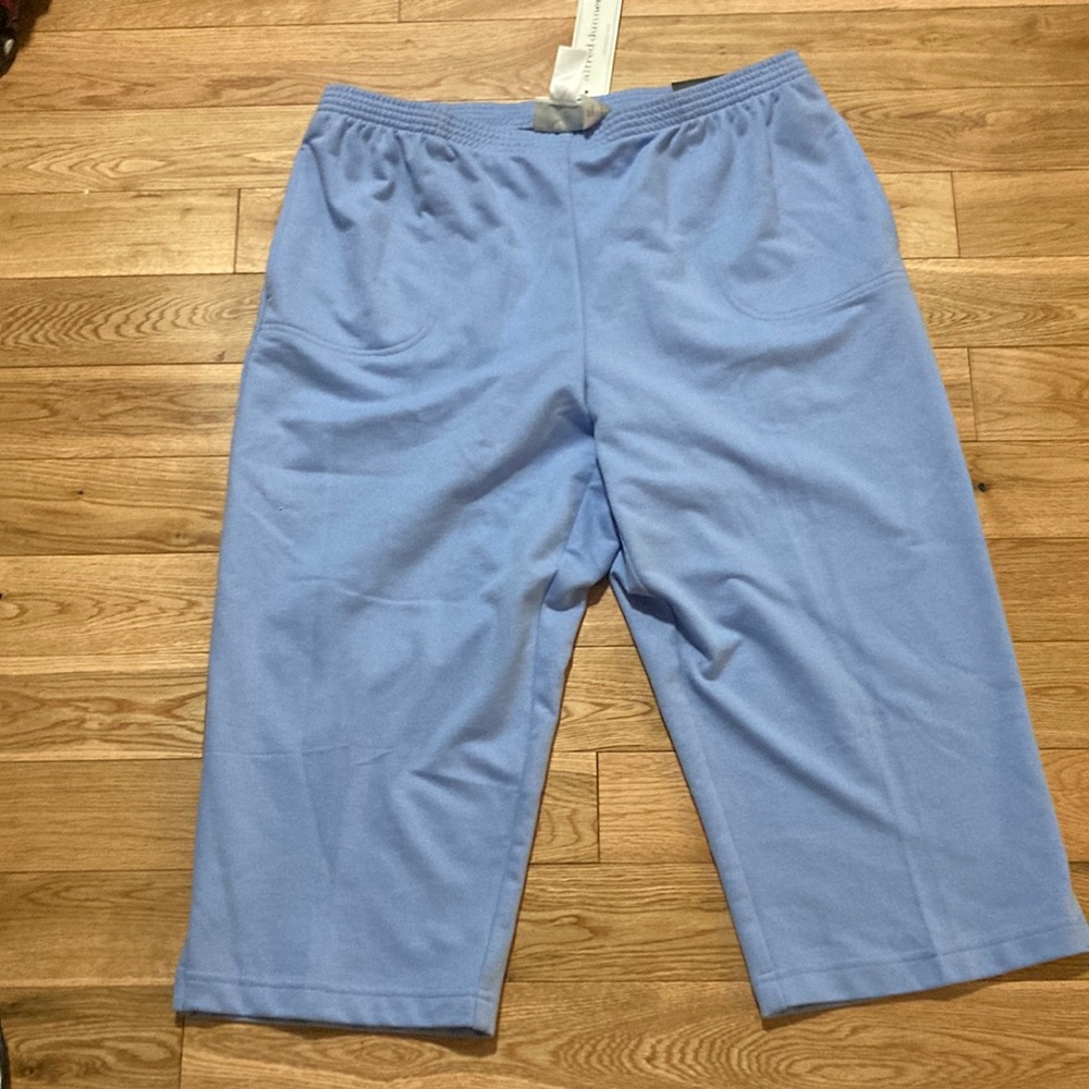 Alfred dunner baby blue classic fit capri